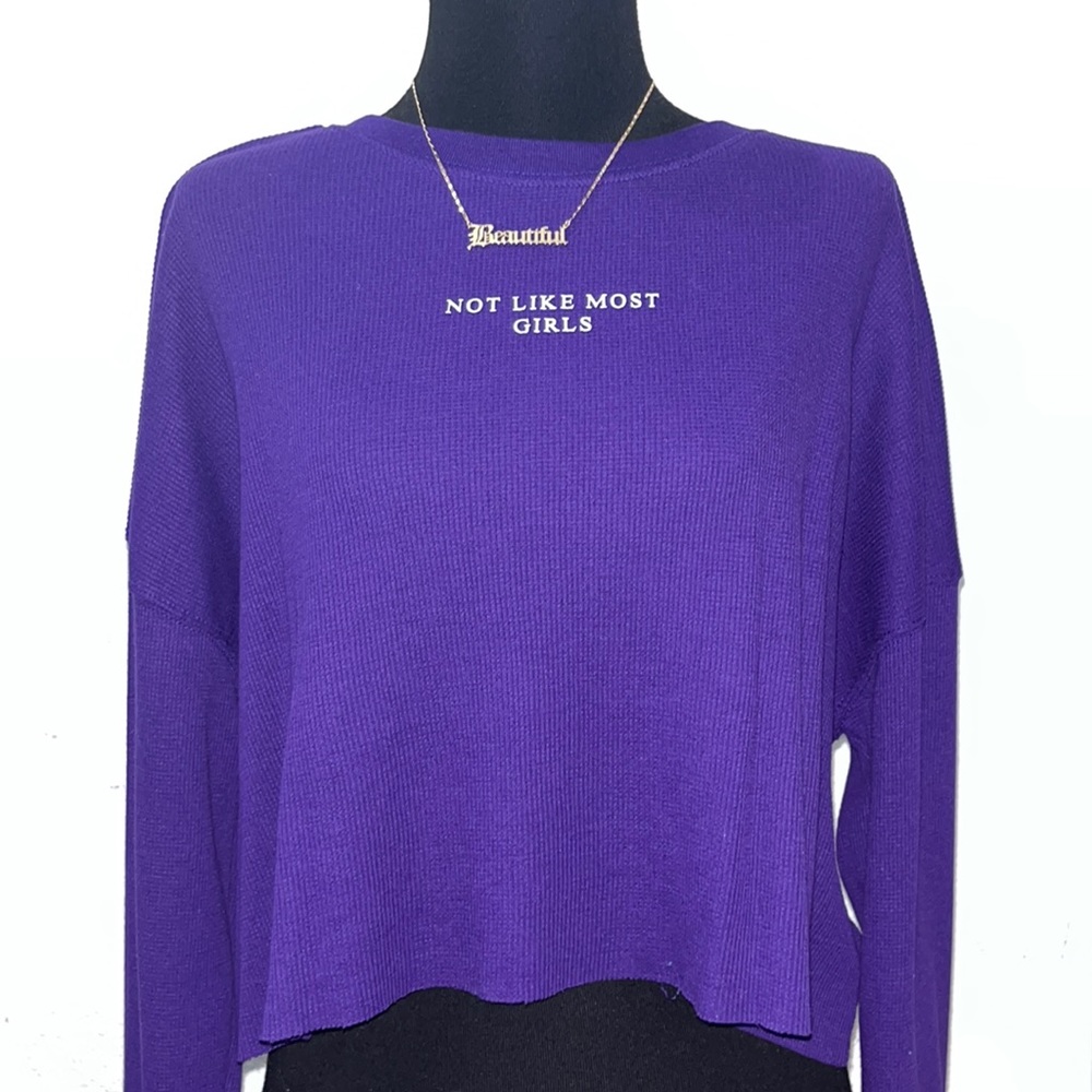 Long Sleeve Crop top 💜